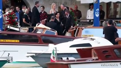 Jeff Bezos e Lauren Sanchez alla festa pre matrimonio a Venezia