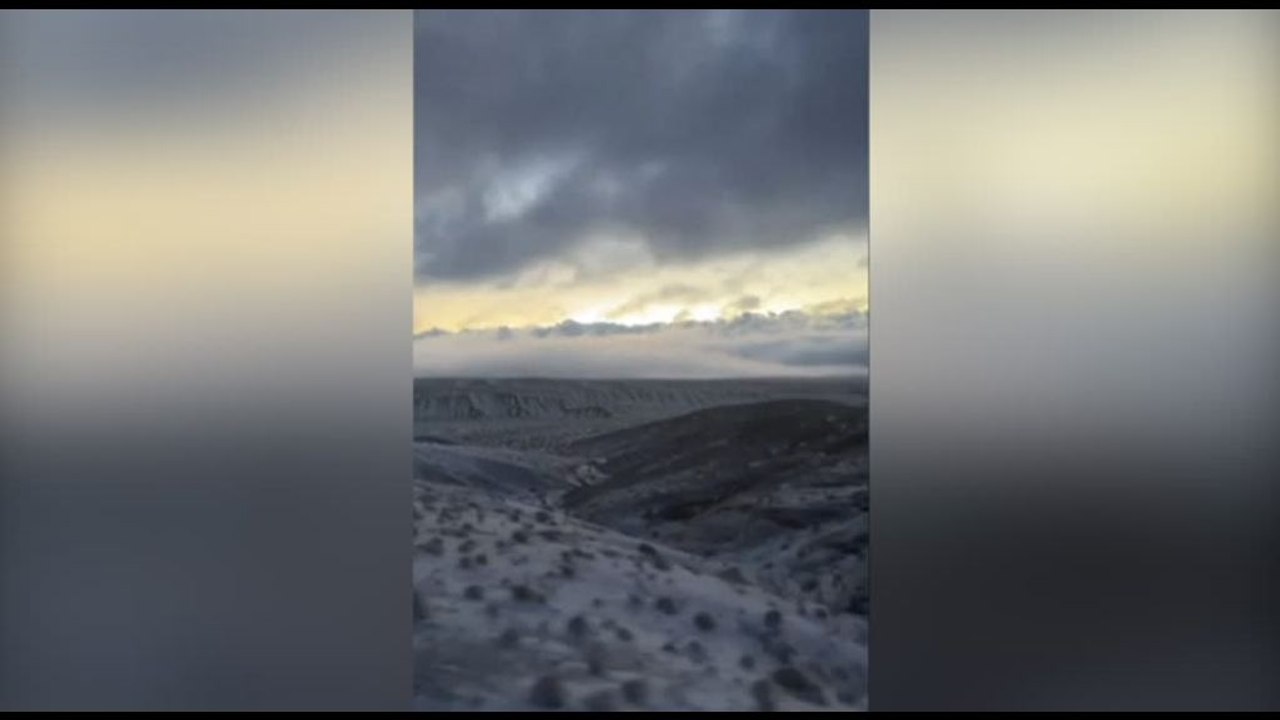 Spettacolo bianco in Cile, la nevicata sul deserto di Atacama