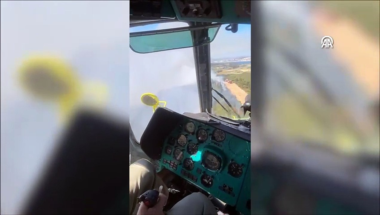 İzmir Aliağa'da üçüncü günde üçüncü kez çıkan orman yangınına müdahale ediliyor