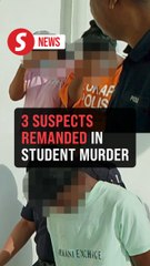 Trio remanded seven days over uni student's murder