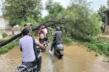 जून के महीने में बस्सी शहर में एक रात में साढे 4 इंच बरसात