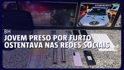 BH: jovem preso por furto de celulares ostentava ações e lucros nas redes sociais