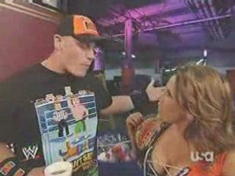 Cena & Mickie Backstage