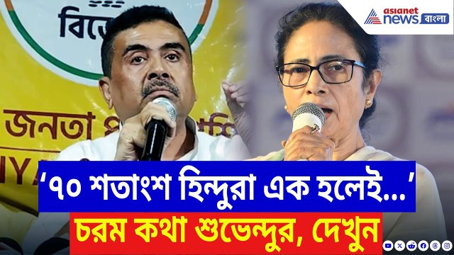 Suvendu Adhikari: ‘৭০ শতাংশ হিন্দুরা এক হলেই…’ মমতাকে হারানোর প্ল্যান বাতলে দিলেন শুভেন্দু | BJP