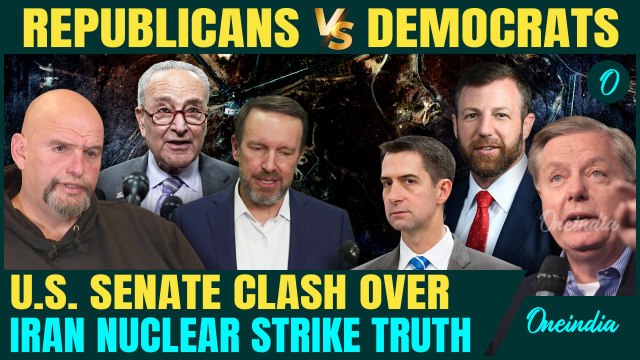 American Senators Fight Over Iran Strikes | Republicans Say 'Years Set Back', Dems Call Trump it LIE