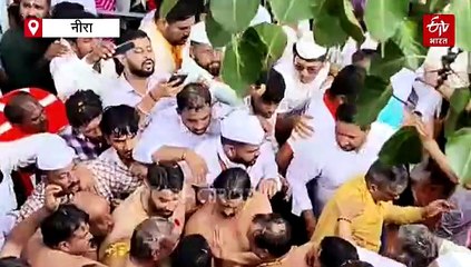 नीरेत माऊलींच्या पादुकांना स्नान; संत सोपान काका पालखीचं पहिलं अश्व रिंगण संपन्न, पाहा भक्तीसोहळ्याची ड्रोन दृश्य