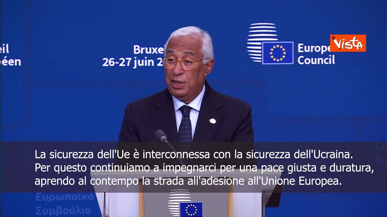 Costa: Continuiamo a lavorare per pace giusta in Ucraina e ad adottare sanzioni contro Russia