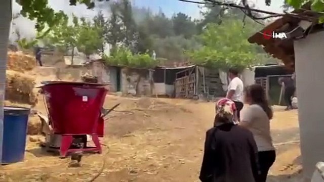 Bursa’da orman yangını köydeki evlere sıçradı... Mahalleli gözyaşları içinde tahliye edildi