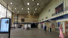 summer 2025, czech republic, one day trip in karlovy vary, most railway station