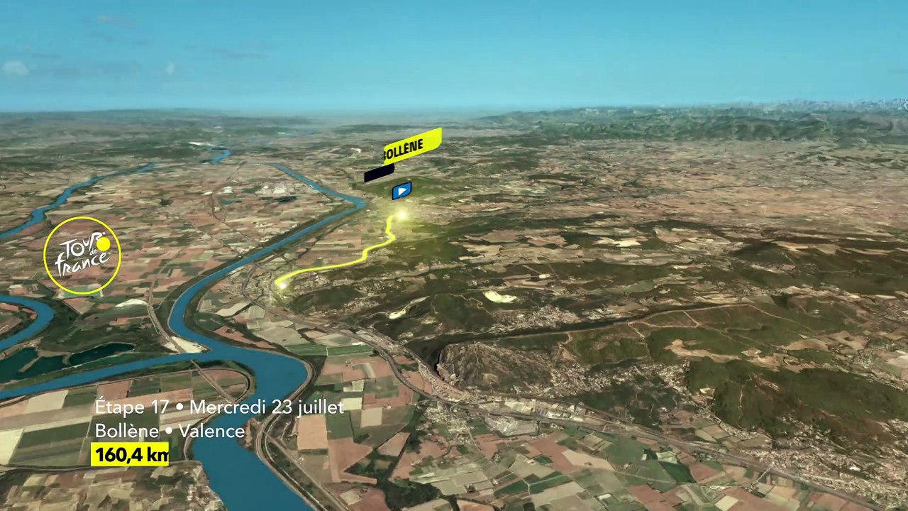 Tour de France 2025, Étape 17 : Bollène - Valence, parcours et profil - Cyclisme - Tour de France