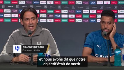 Al Hilal - Inzaghi "très fier" de retrouver Manchester City