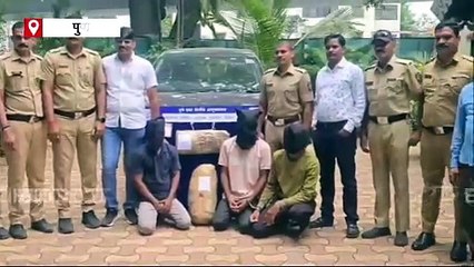 स्वारगेट बस स्थानकाजवळ पोलीस आणि गांजा तस्करामध्ये थरार; घटना सीसीटीव्हीत कैद!