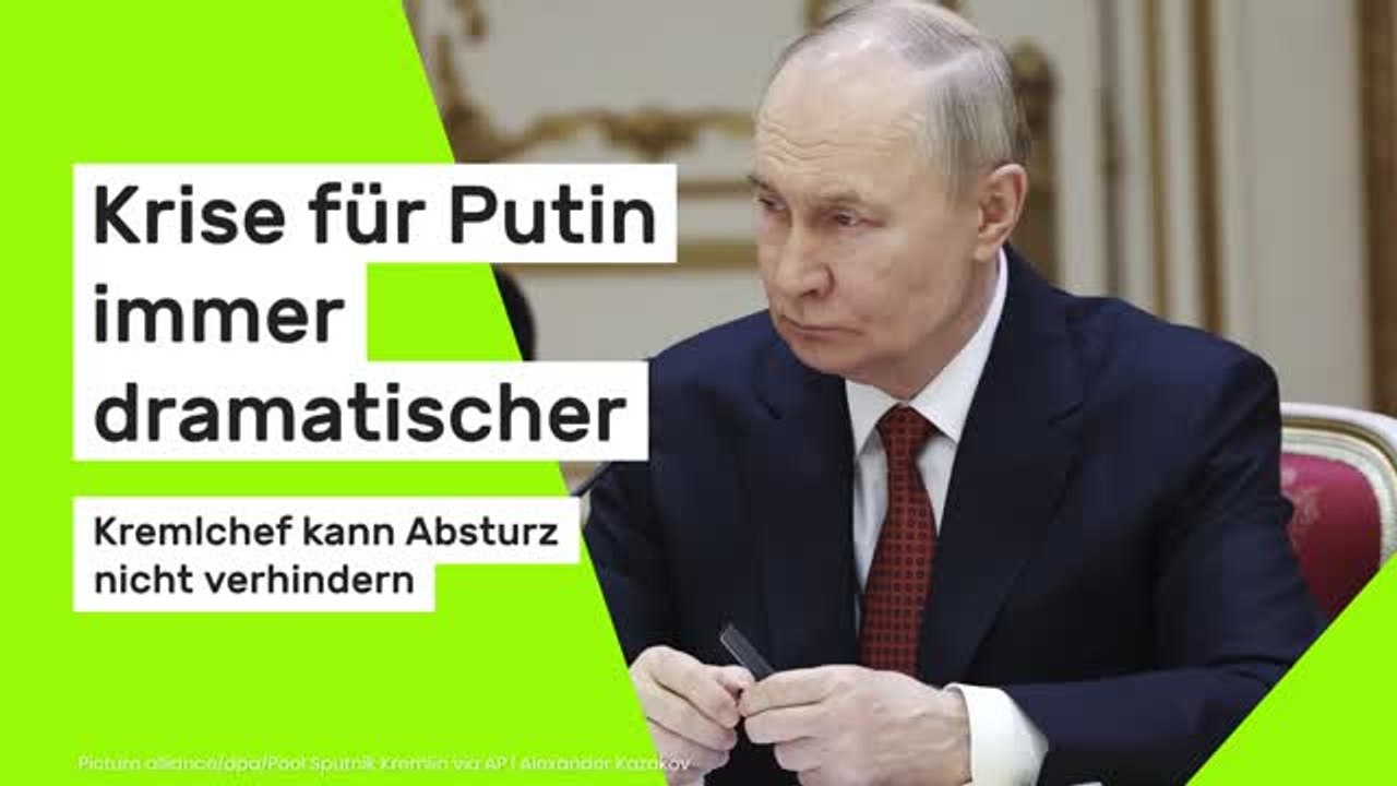 Krise für Wladimir Putin immer dramatischer: Kremlchef kann Absturz nicht verhindern