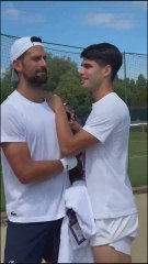 El gesto CÓMPLICE de DJOKOVIC y ALCARAZ antes de comenzar su participación en WIMBLEDON