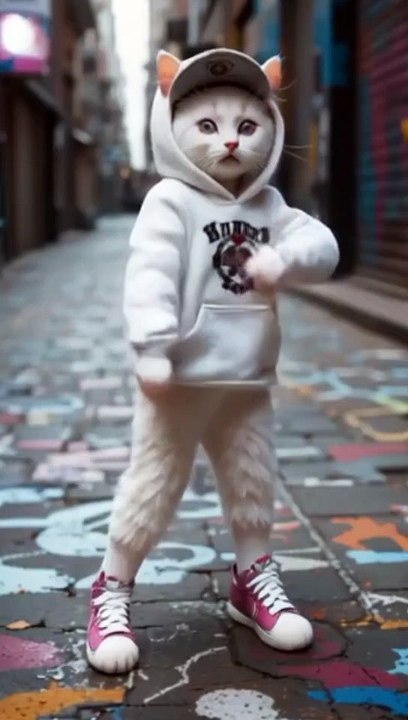 "This Cat’s Got Better Dance 😹🔥 #CatDanceChallenge"