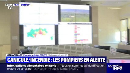 Face à la vigilance orange canicule, les pompiers se préparent à des départs de feu dans l'Hérault