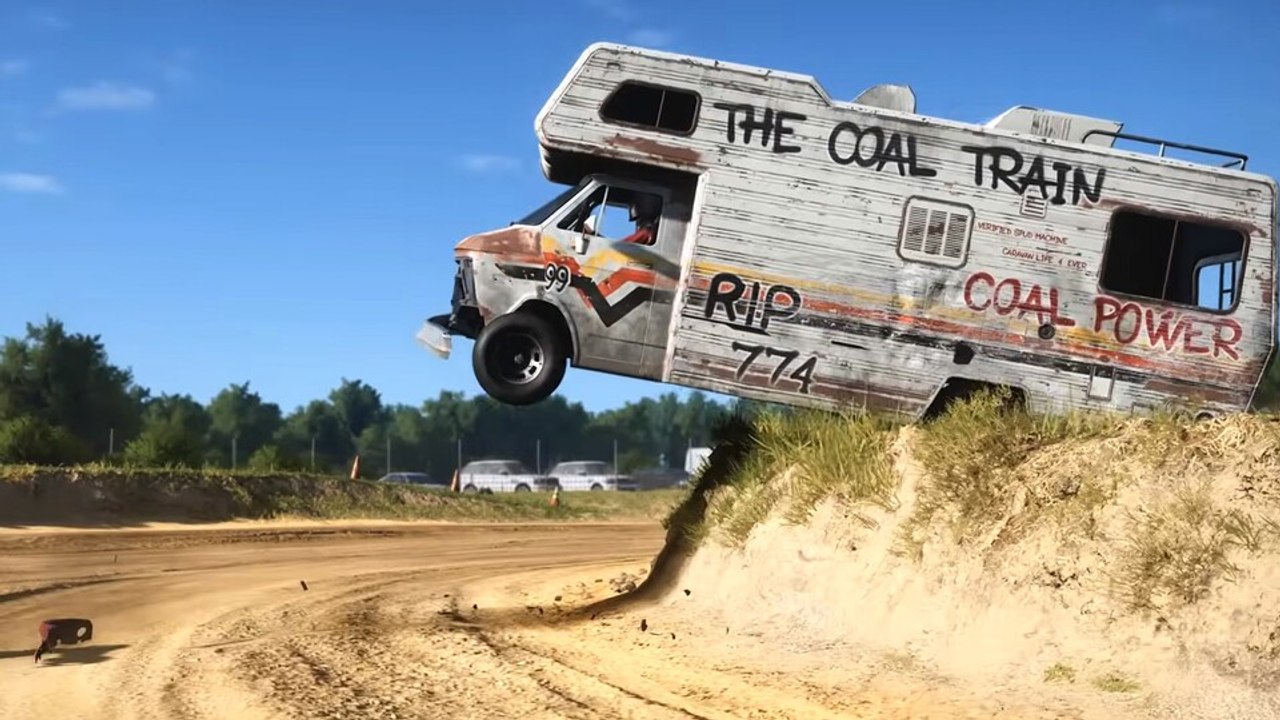 Wreckfest 2: Das wilde Rennspiel mit spektakulären Crashes bekommt jetzt ... einen Campingwagen
