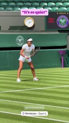 Emma and Elena Rybakina practici g at Wimbledon 27th June