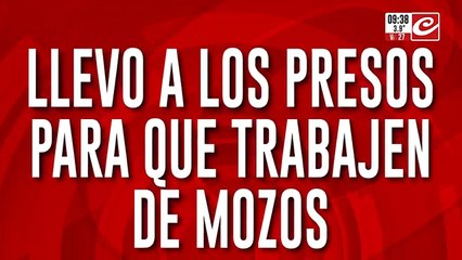 Comisario se casó y llevó a los presos para que trabajen de mozos en la fiesta