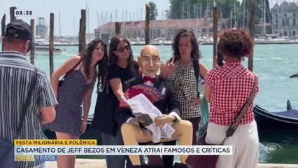 Casamento de Jeff Bezos atrai famosos e críticas