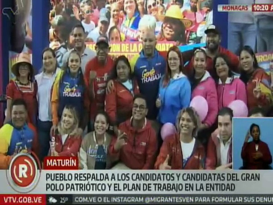 Pueblo del edo. Monagas ratifica su respaldo a los candidatos del GPP de cara a comicios del 27-J