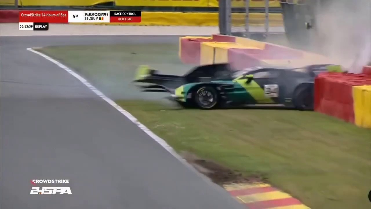 24H Spa 2025 Superpole Chaves Big Crash