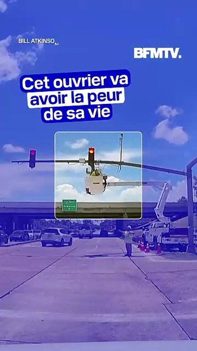 États-Unis: cet ouvrier perché dans une nacelle a été percuté par un poids lourd