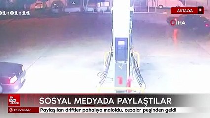 Antalya'da sosyal medyada paylaşılan driftler pahalıya maloldu