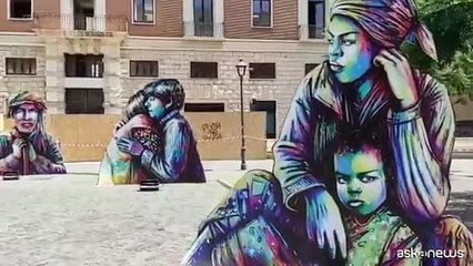 Stop a vittime civili. A Roma l'installazione "Not a Target" di MSF