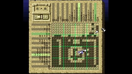マリオのスーパーピクロス　スーパーファミコン（Mario no Super Picross　SUPER Famicom）ステージ8_1