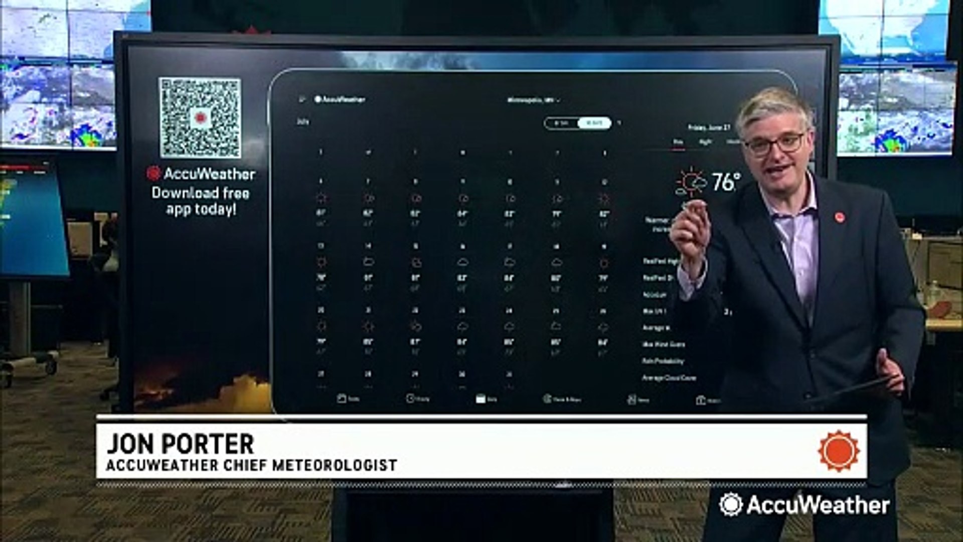 ⁣Plan ahead when you download the free AccuWeather app
