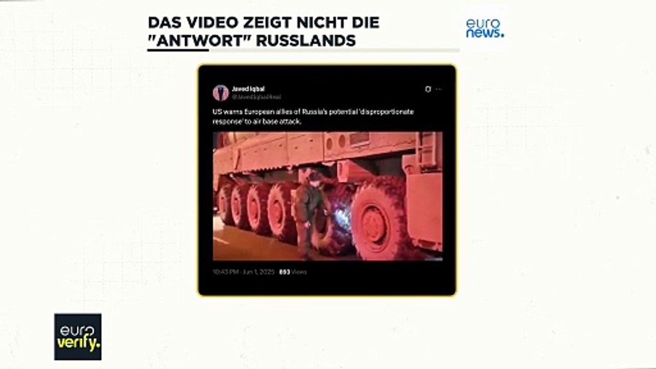 Fakten-Check: Zeigt ein Video die 'unverhältnismäßige Antwort' Moskaus auf die Ukraine?