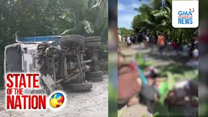 7 sakay ng tumagilid na mini dump truck, nasawi | SONA