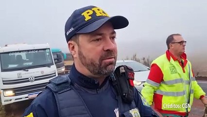 Grave acidente na BR-369 em Cascavel envolve três carros e uma carreta; condutora de Celta fica ferida e condutor de Onix é flagrado com álcool no bafômetro
