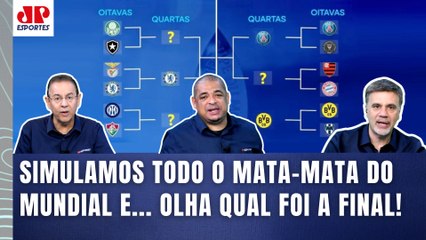 "VOCÊS VÃO VER! A FINAL desse MUNDIAL será entre..." OLHA a SIMULAÇÃO DE TODO O MATA-MATA!