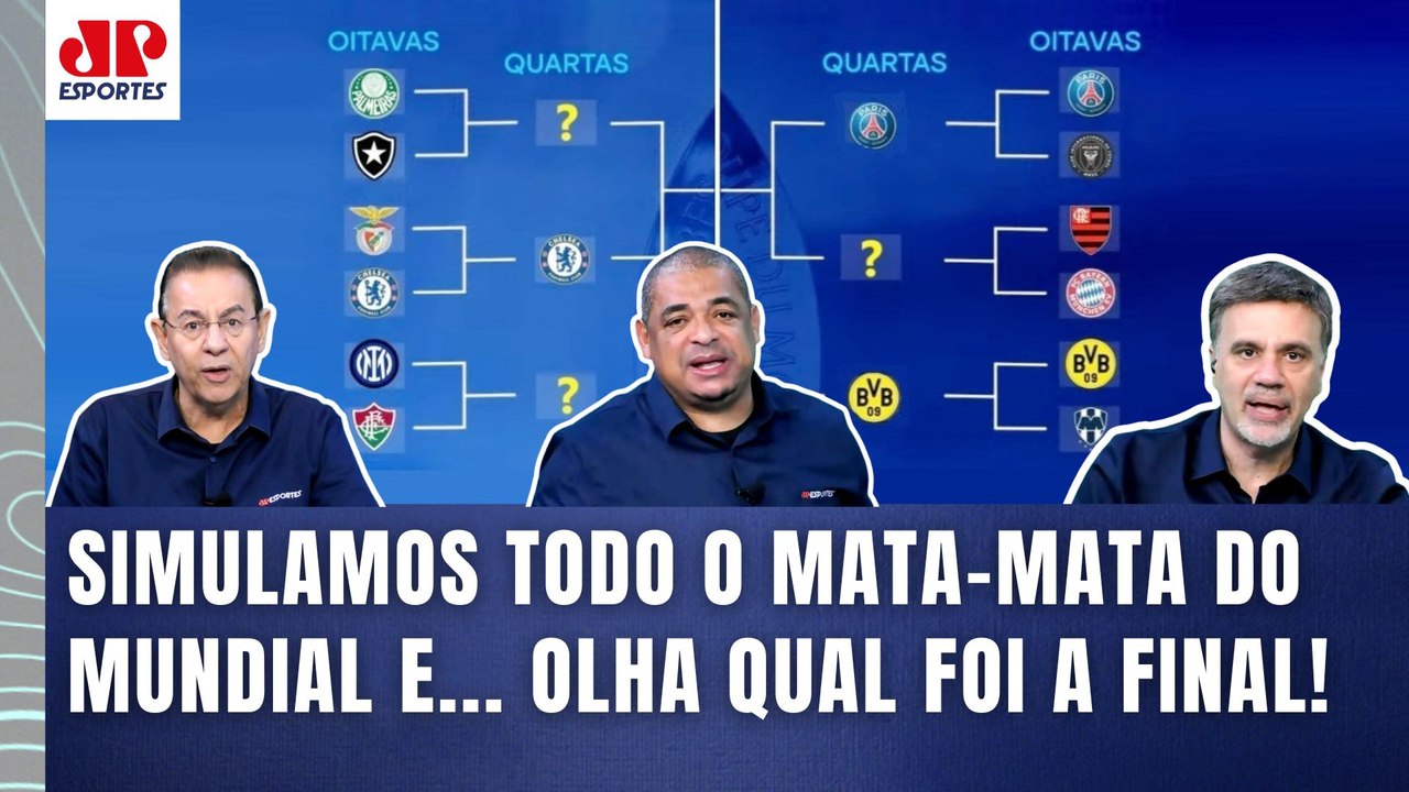 "VOCÊS VÃO VER! A FINAL desse MUNDIAL será entre..." OLHA a SIMULAÇÃO DE TODO O MATA-MATA!