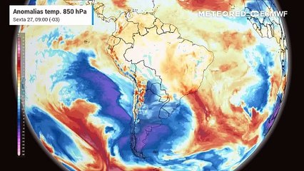 Sexta-feira, 27 de junho: Nova massa de ar polar chega ao Brasil no final da noite deste domingo (29).