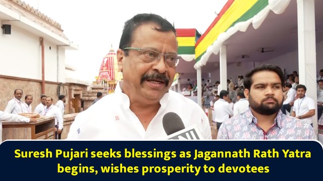 Suresh Pujari seeks blessings as Jagannath Rath Yatra begins, wishes prosperity to devotees
