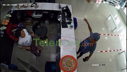 Hombre denuncia robo en su negocio de paca en SFM; Individuo queda grabado