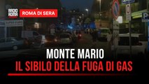Monte Mario il forte sibilo della fuga di gas e l'evacuazione delle case
