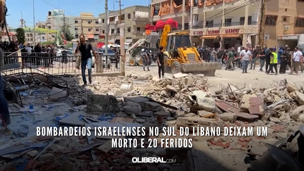 Bombardeios israelenses no sul do Líbano deixam um morto e 20 feridos