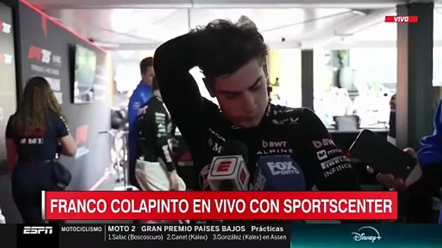 Declaraciones de Franco Colapinto post prácticas