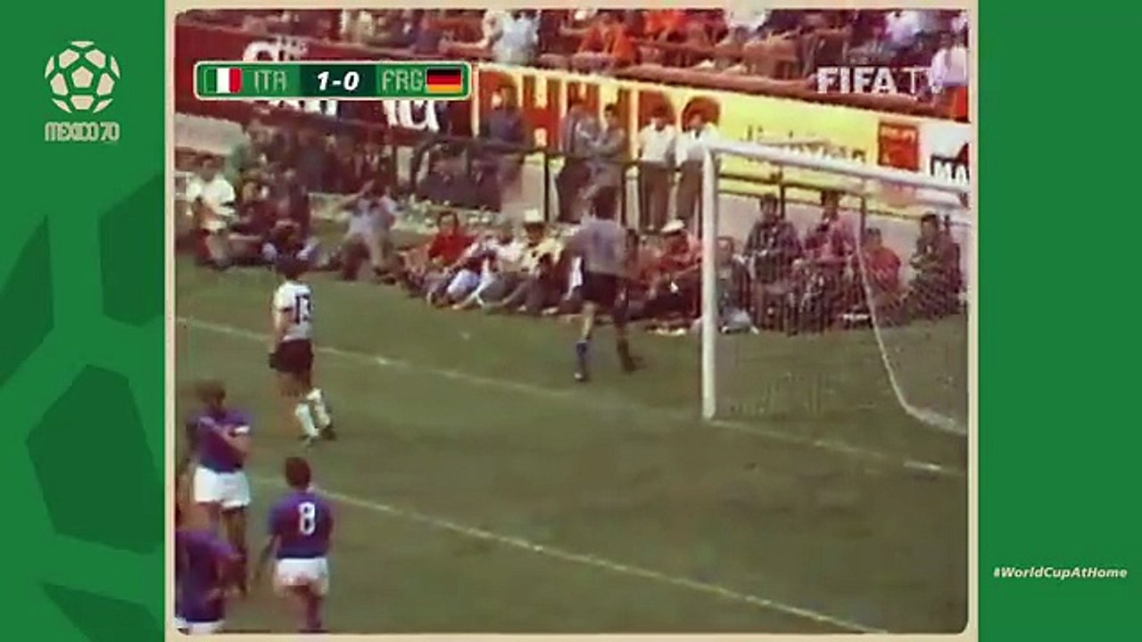 Football : Coupe du Monde de Football 1970 Demi-Finale Italie - RFA (17 Juin 1970,  Mexico, Mexique)