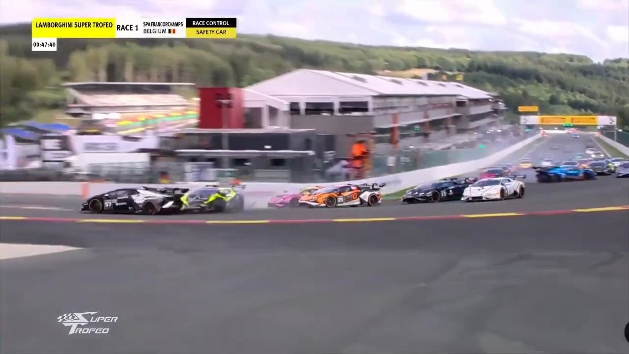 Super Trofeo 2025 Spa Race 1 Start Big Chaos Crashes