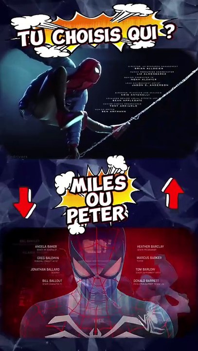 Choisis ton Spiderman miles ou Peter 111