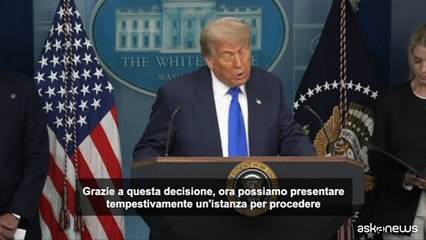 Trump: dopo vittoria Corte Suprema avanti con agenda su immigrazione