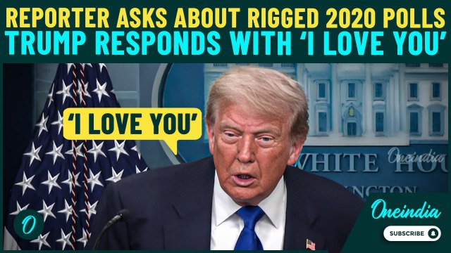 Trump Goes Full Trump in FUN Exchange with Reporter: 'I Love You'; Claims 2020 Was Rigged, Stolen
