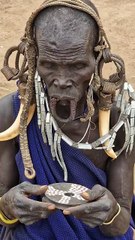 The Mursi people an indigenous tribe from Ethiopia’s Omo Valley.