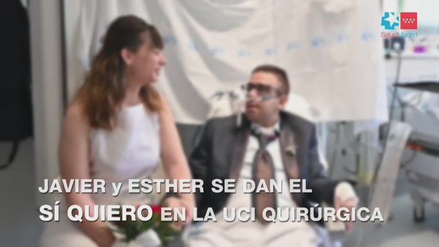 El vídeo de Salud Madrid en el que Javier, ingresado en la UCI del Hospital Gregorio Marañón, se casa con su novia