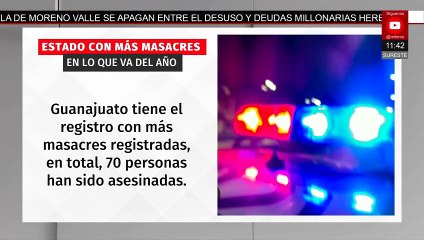 Guanajuato lidera a nivel nacional en cantidad de masacres